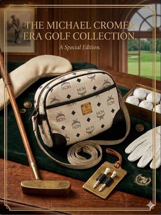 MCM Handbags - 🔥RARE Vintage MCM Michael Cromer Era Golf Collection White Visetos Crossbody Bag
